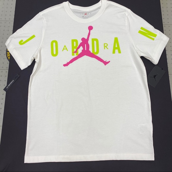 JORDAN MJ SPORT DNA Men’s White T-Shirt Large - Picture 5 of 8